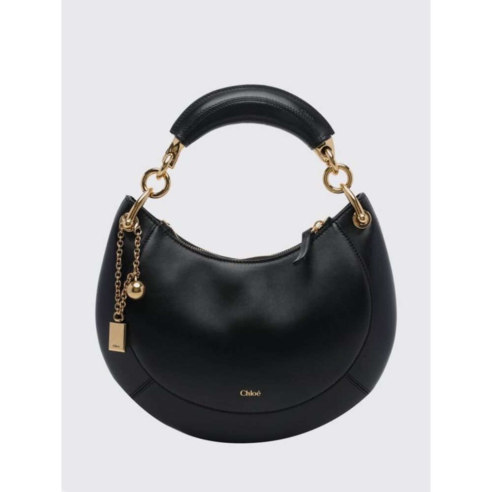 Chloe Women Banana Smooth Calfskin Handbag Chloe With Rigid Handle
